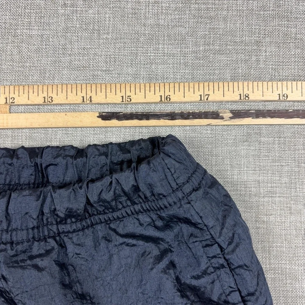 Sergio Tacchini Track Pants Mens 38 Blue Nylon Lined Elastic Waist Zip Vintage